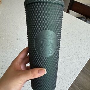 Starbucks Dark Green Textured Tumbler